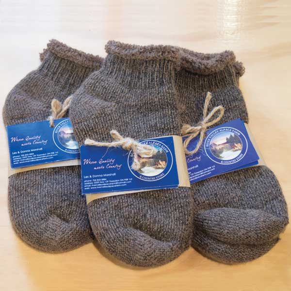 Alpaca Fibre Terry Slipper Socks